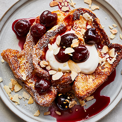 cherry-almond-brioche-french-toast